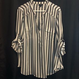 Torrid Striped Dress Shirt